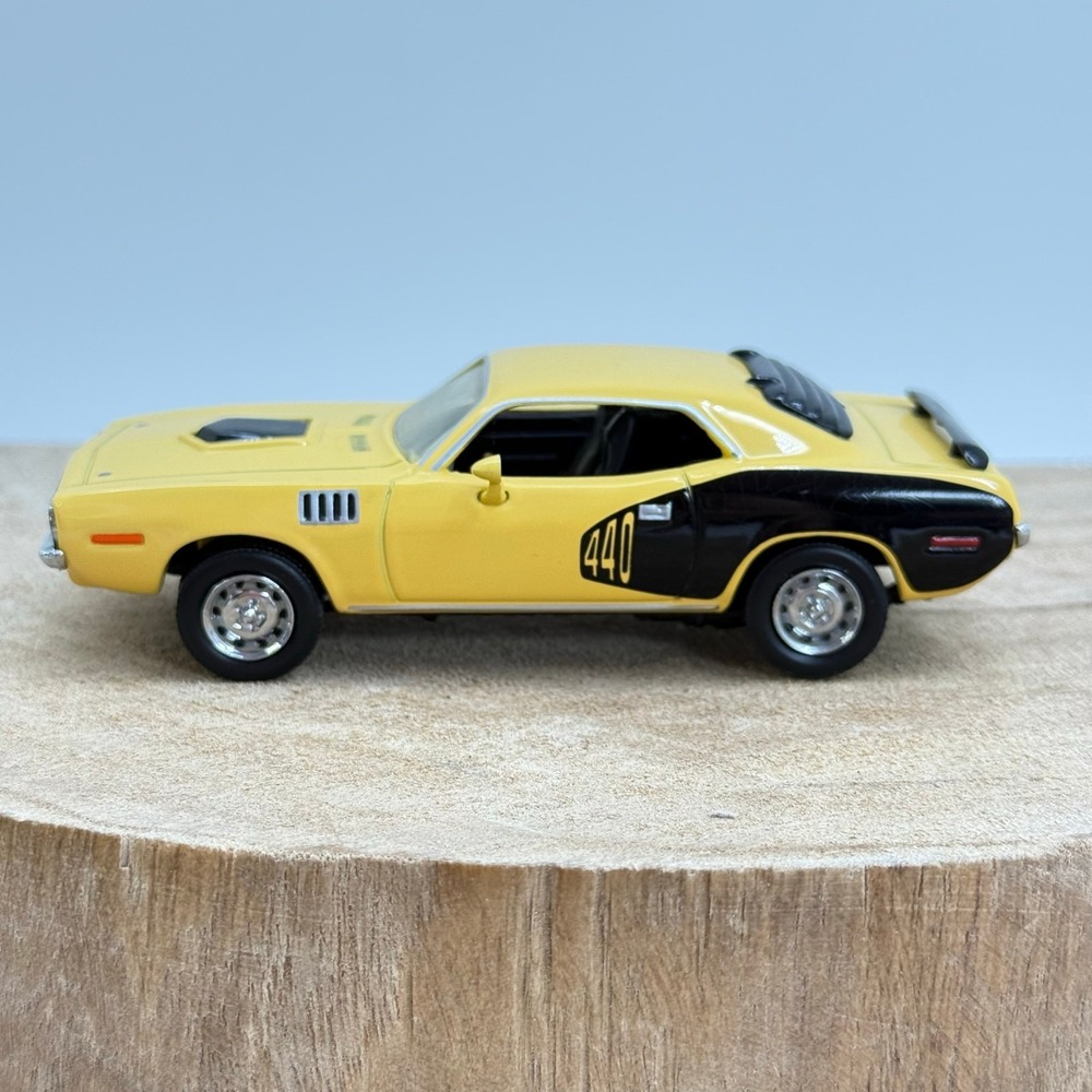 Yellow & Black Matchbox Models Of Yesteryear 1971 Plymouth Cuda 440 1:43 Scale